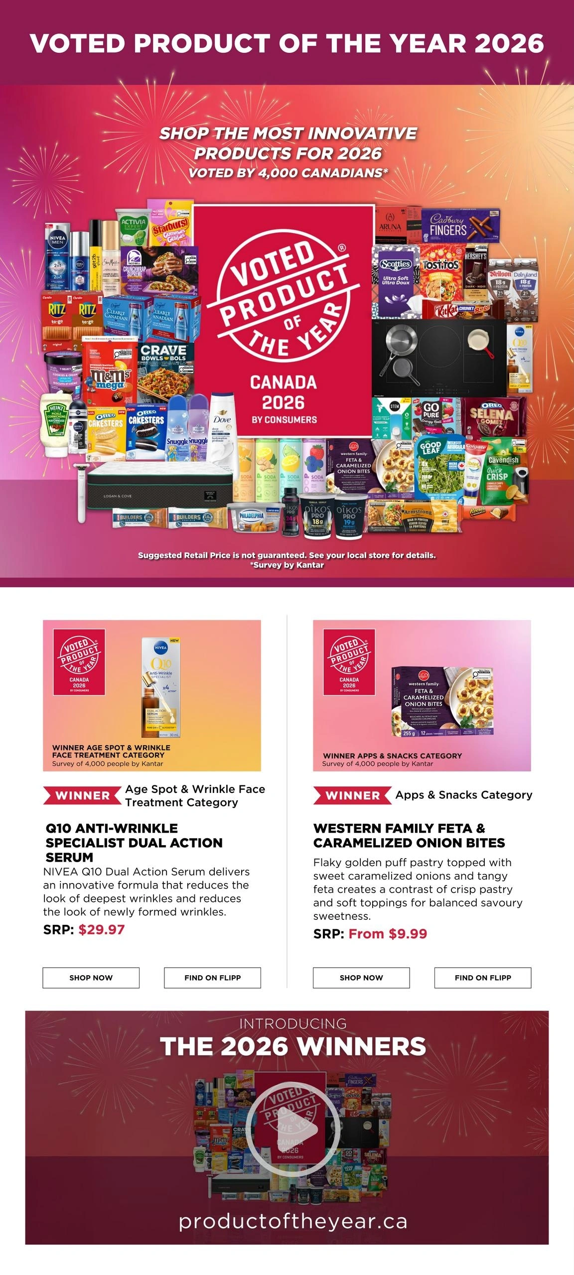 Product of the Year Canada flyer page 1