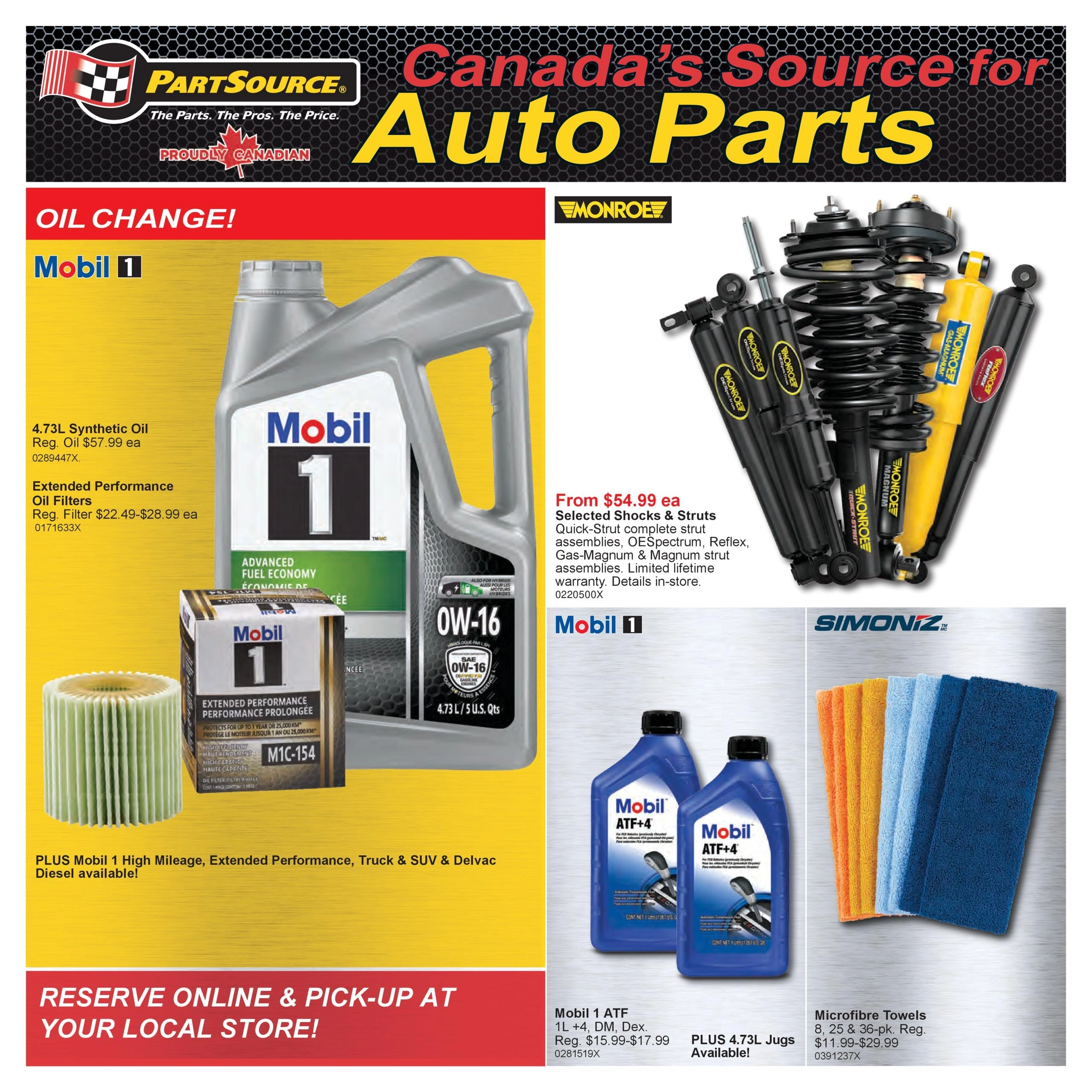 PartSource flyer page 1