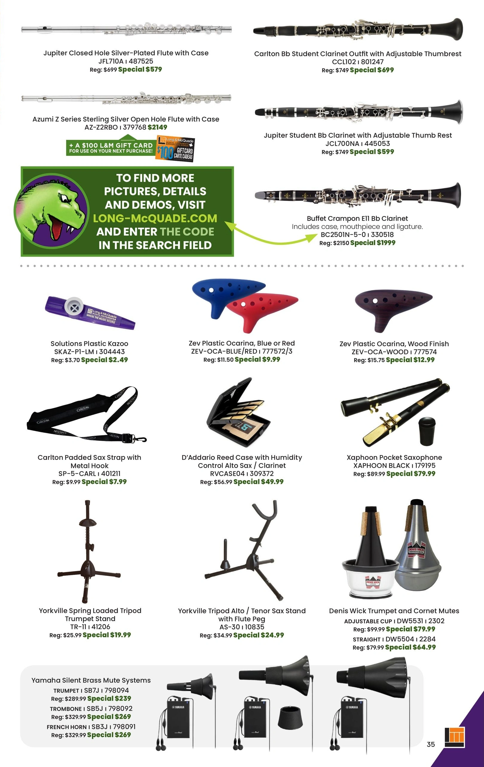 Long & McQuade Musical Instruments flyer page 35