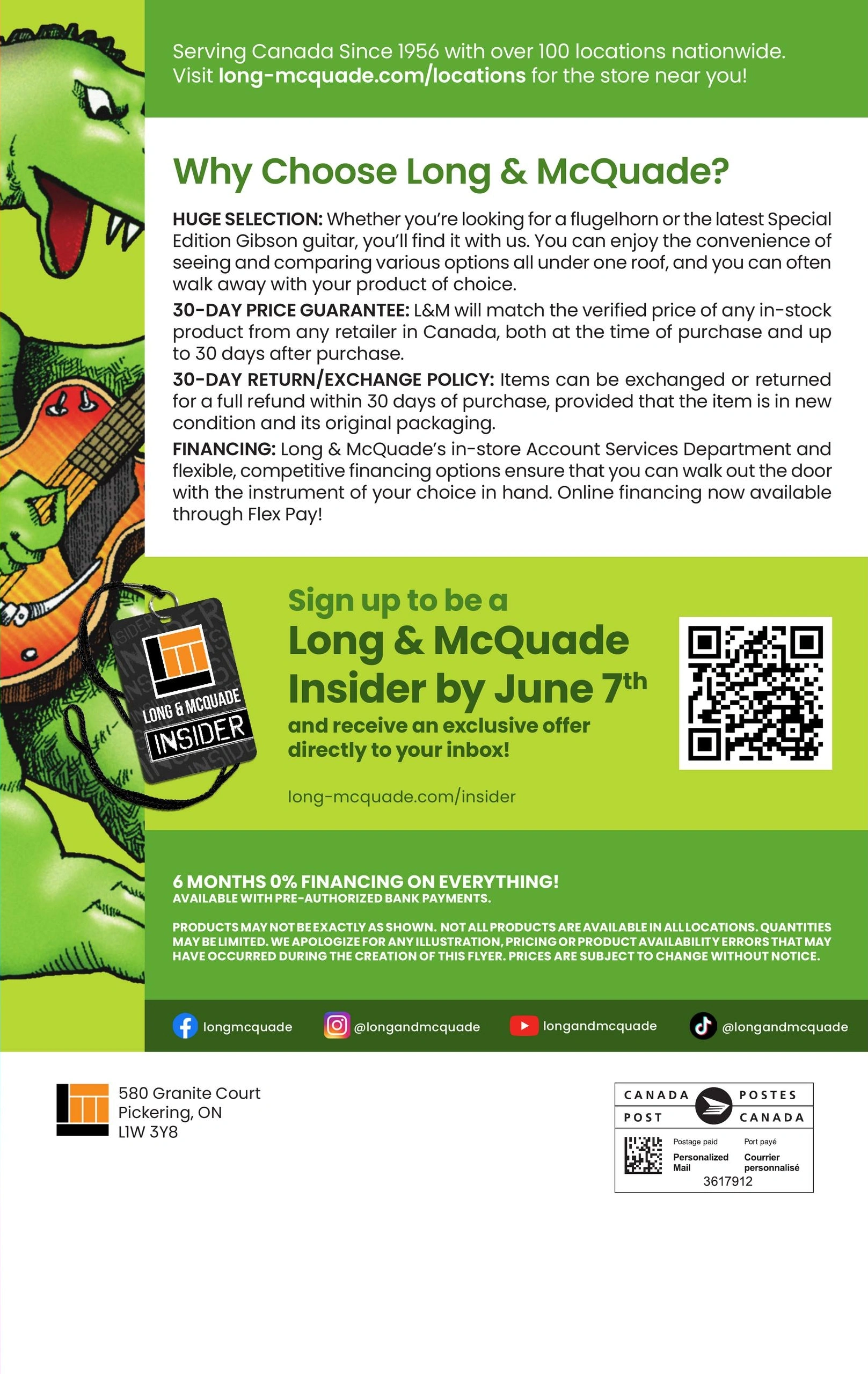 Long & McQuade Musical Instruments flyer page 40