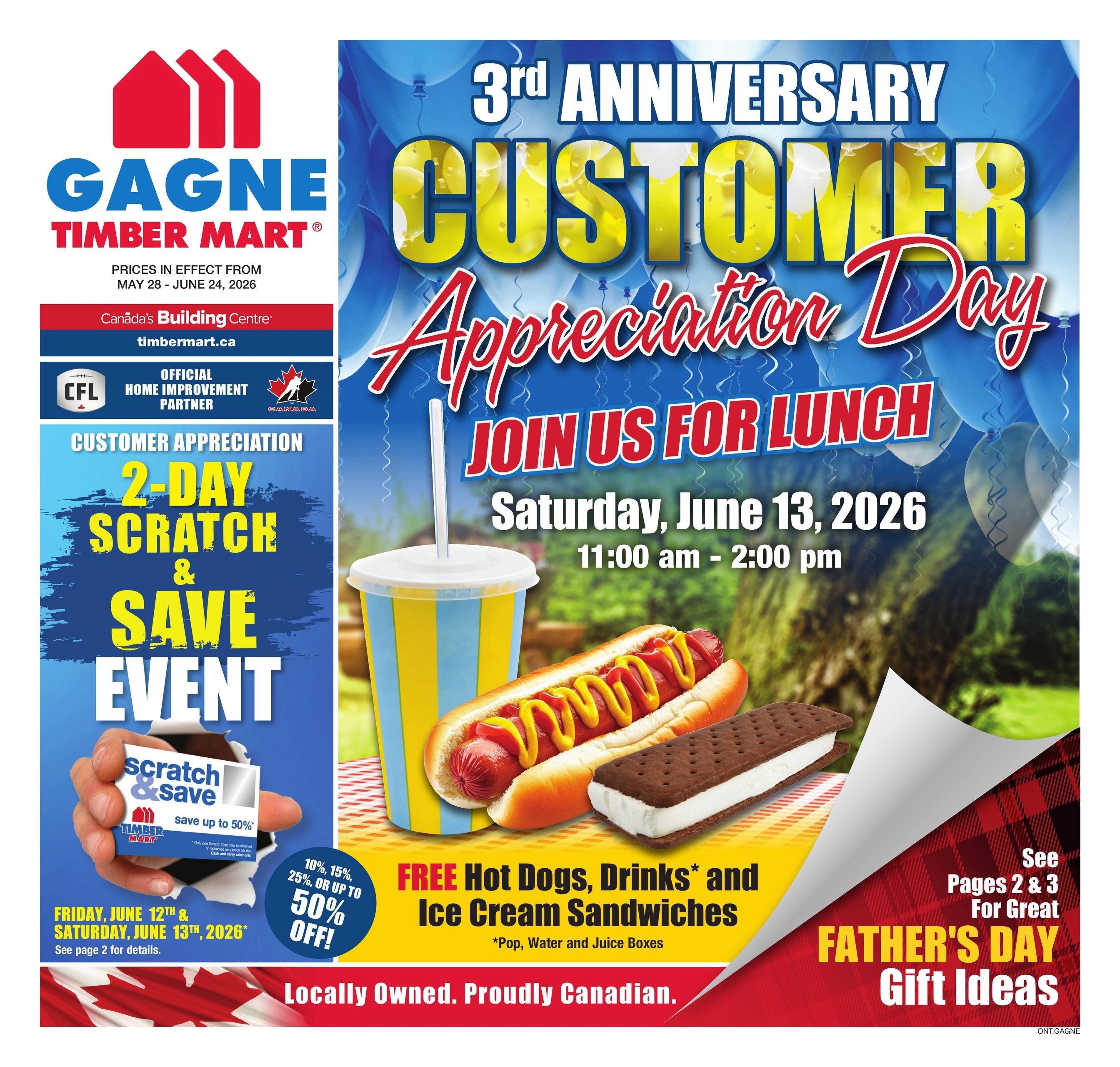 Timber Mart flyer page 1