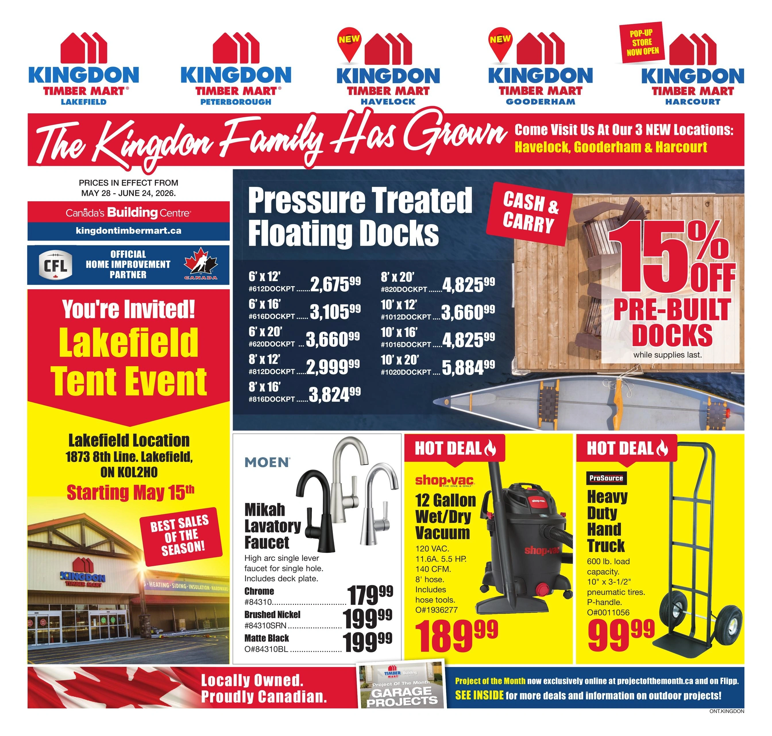Timber Mart flyer page 1