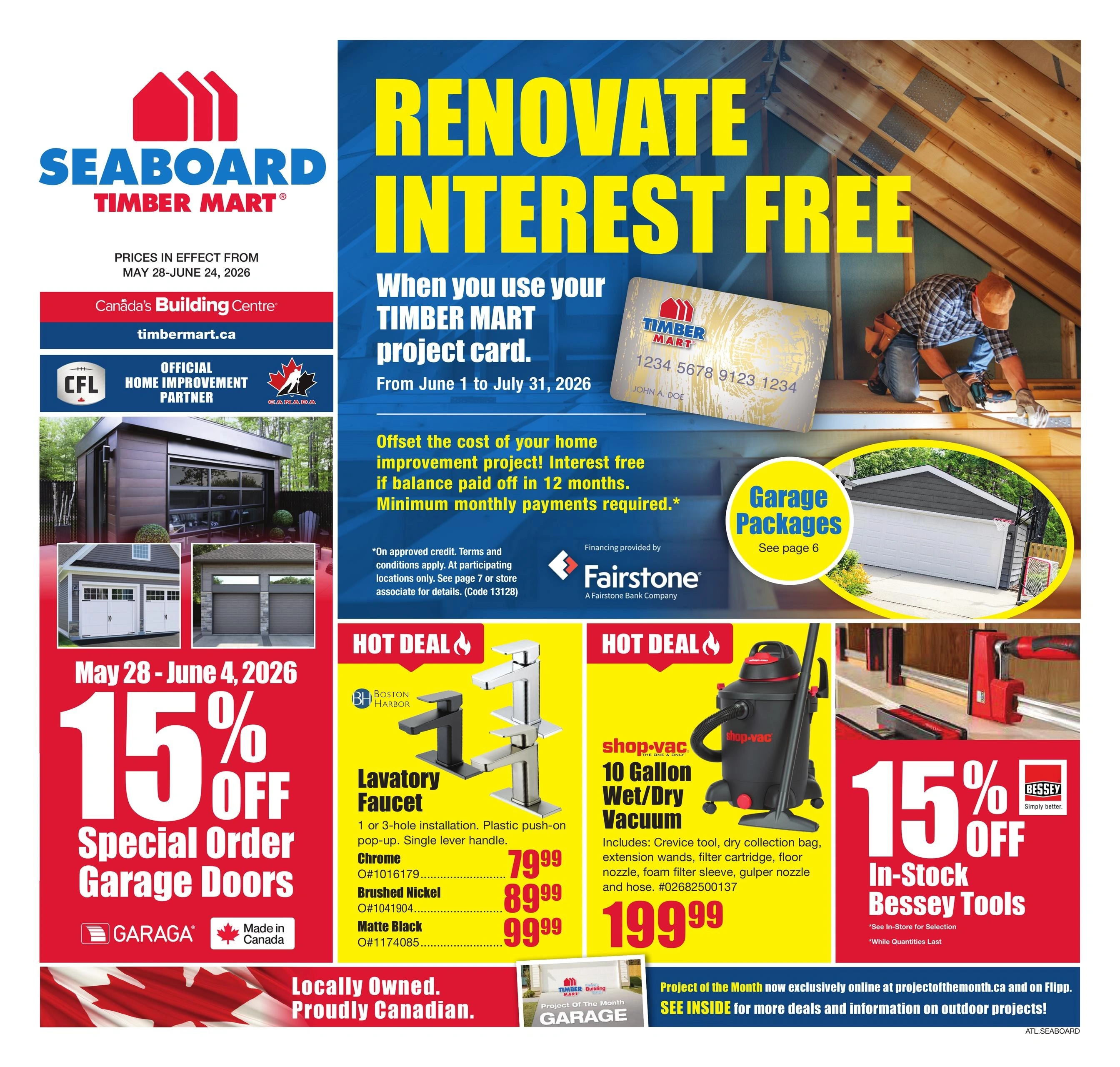 Timber Mart flyer page 1