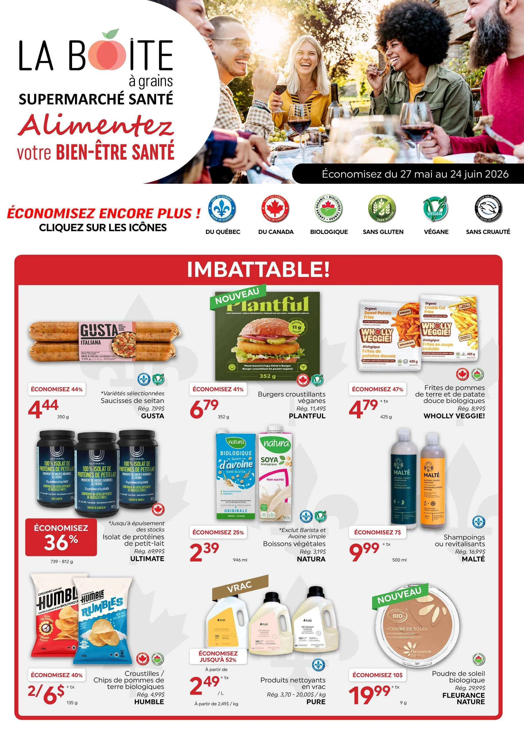 La Boite à Grains flyer page 1