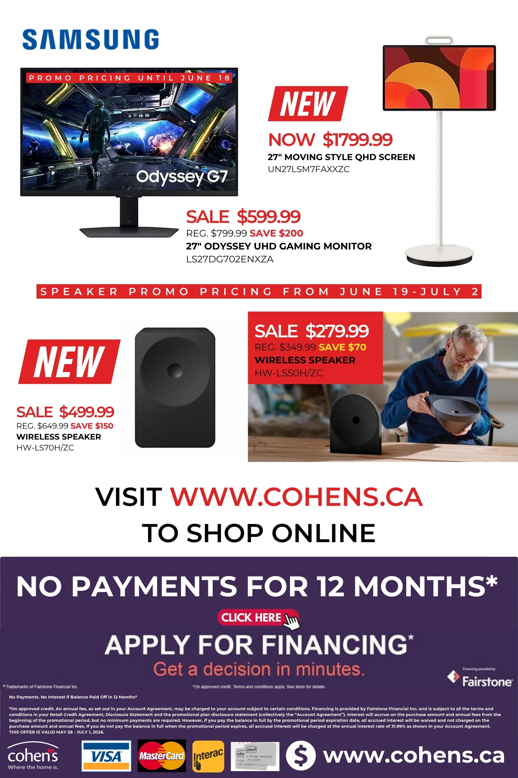 Cohen's Home Furnishings flyer page 11