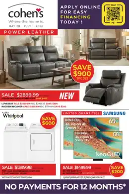 Cohen's Home Furnishings Flyer