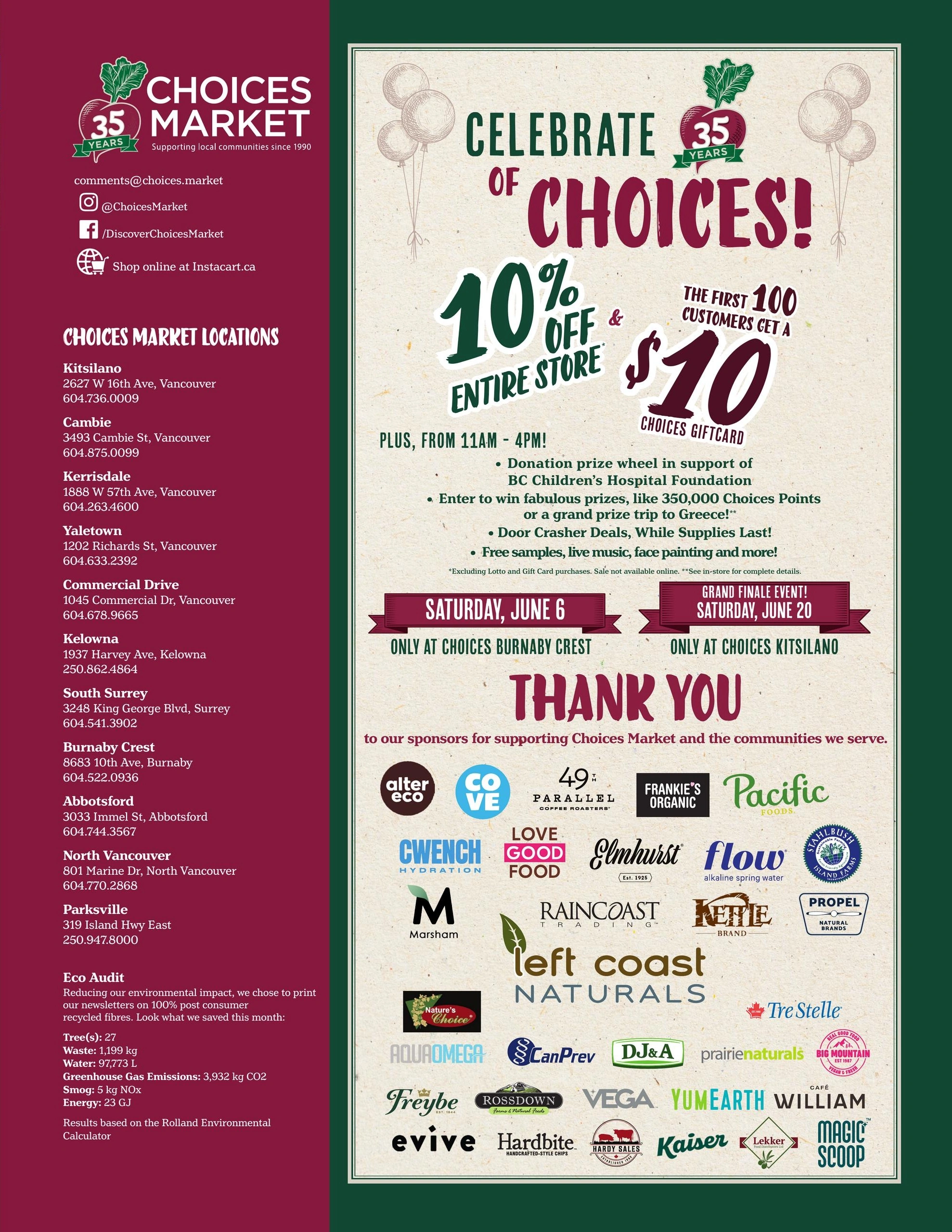 Choices Markets flyer page 16