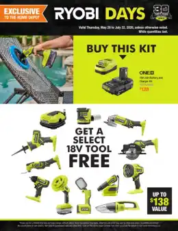 Home Depot Ryobi Days