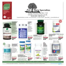 Ave Maria Specialities flyer