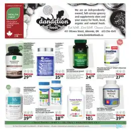 Dandelion Foods Flyer