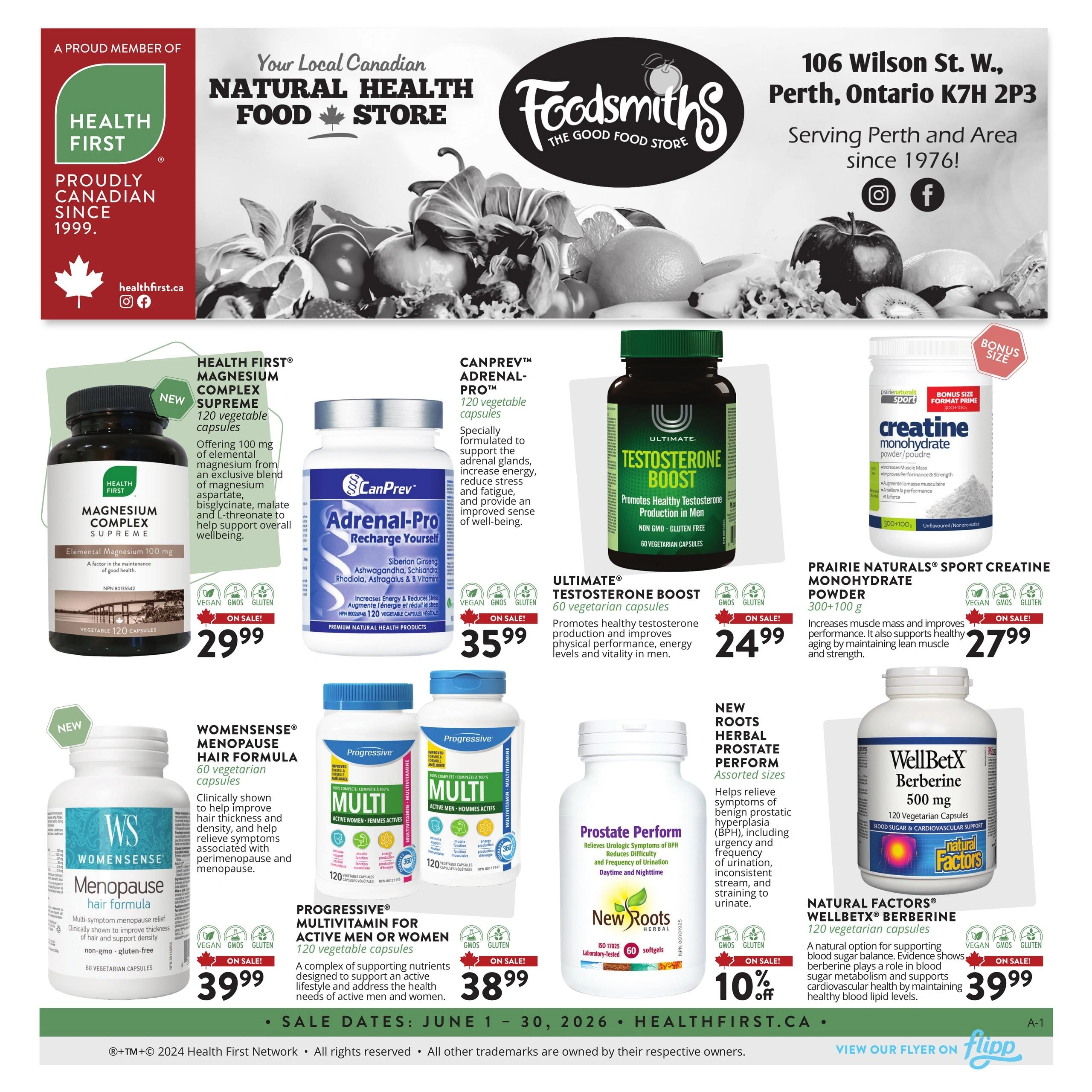 Foodsmiths flyer page 1