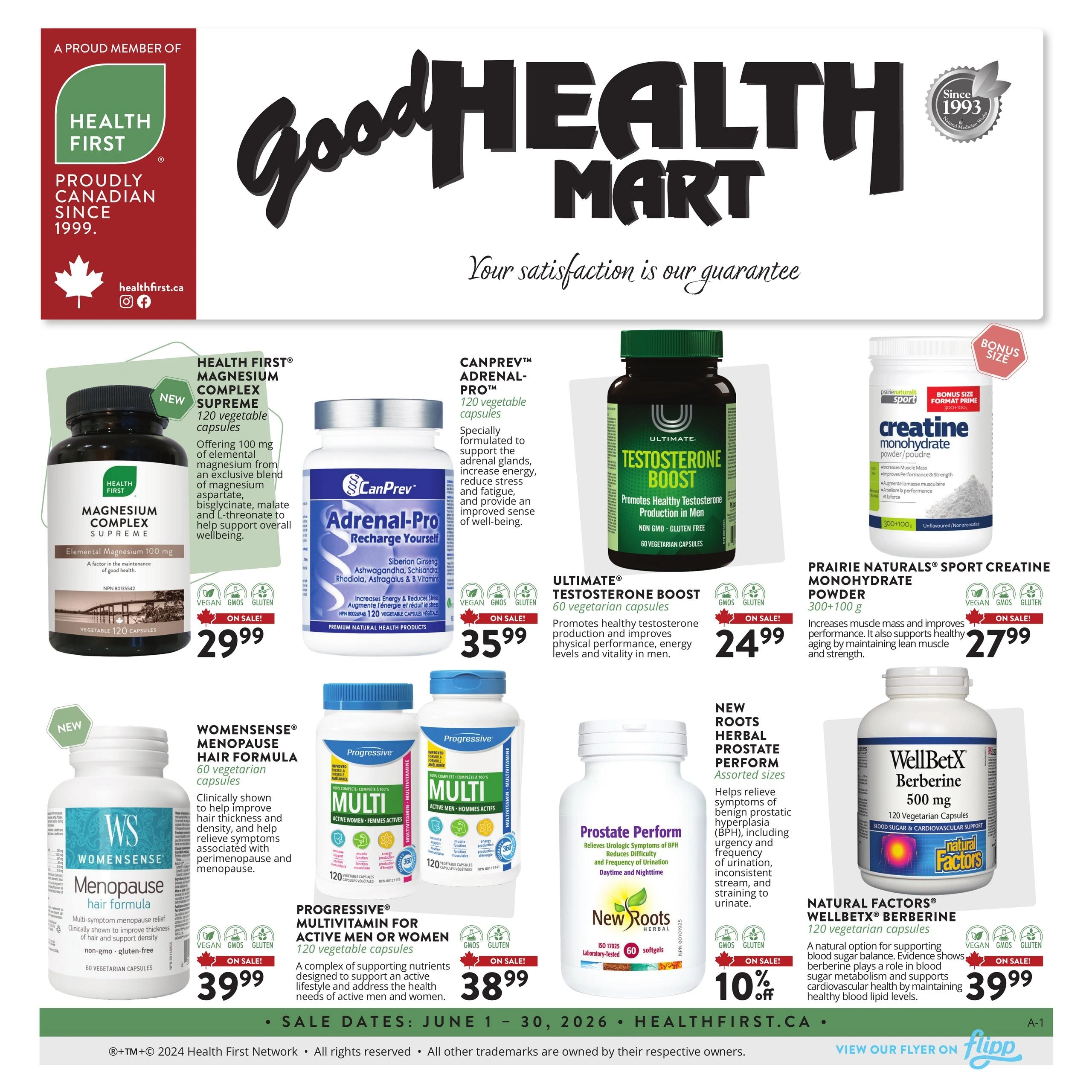 Good Health Mart flyer page 1