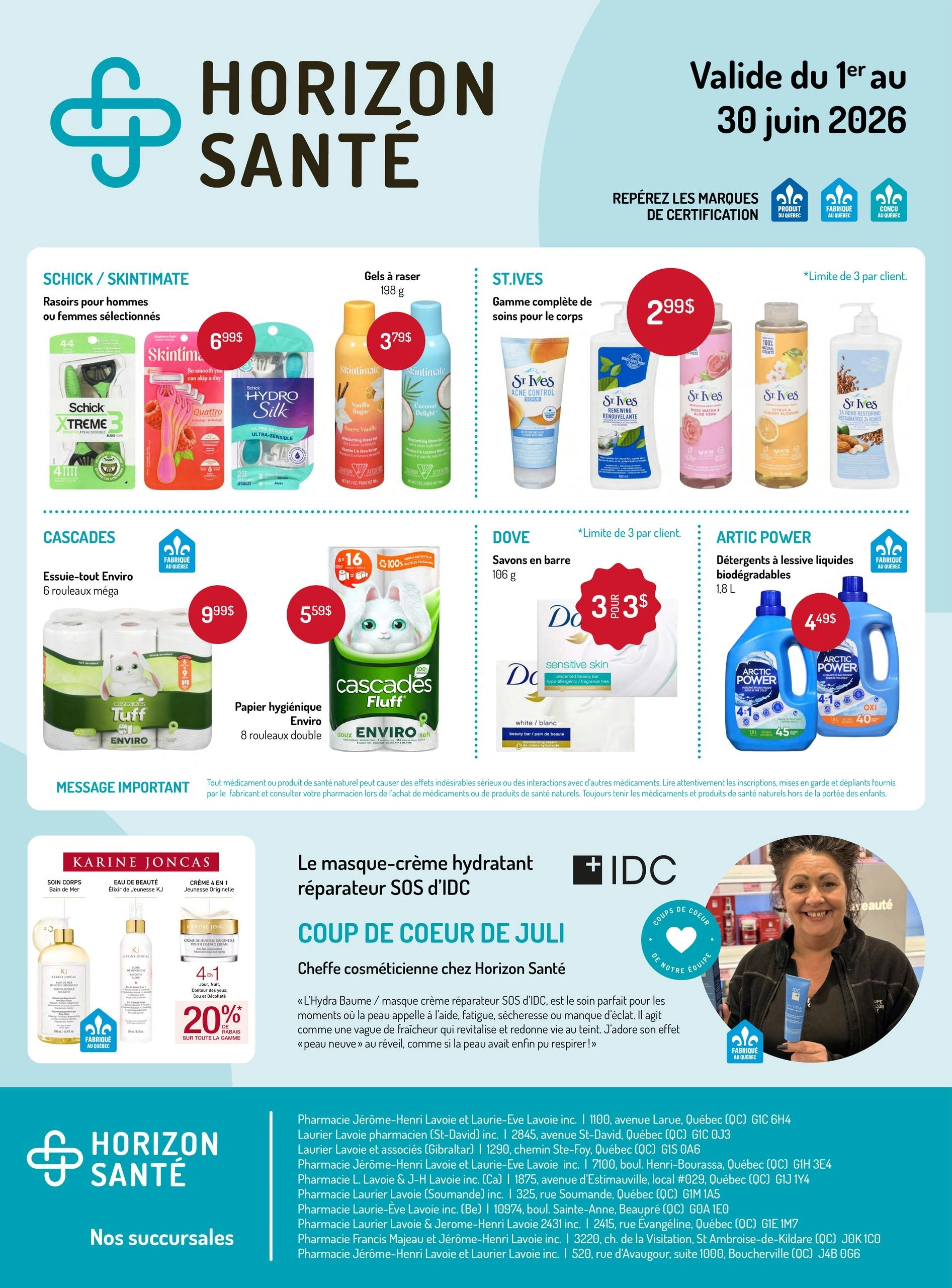 Horizon Santé  flyer page 1