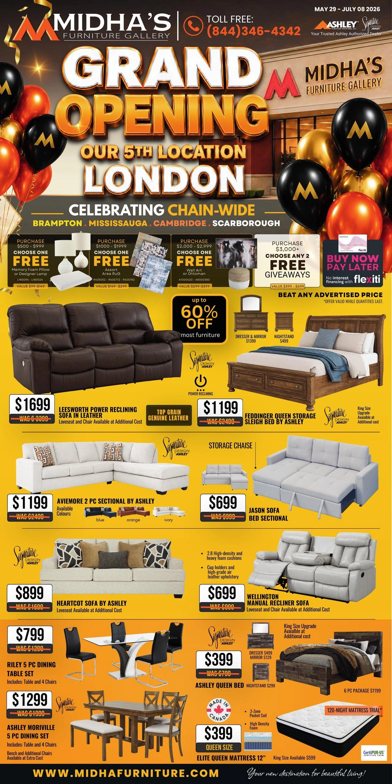 Midha Furniture flyer page 1