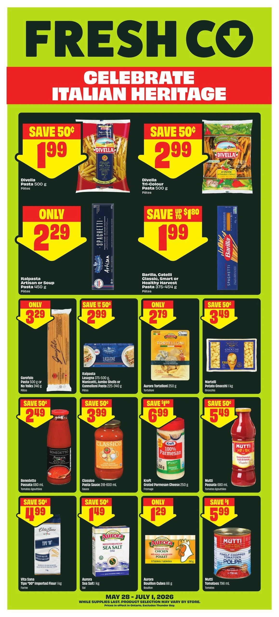 FreshCo flyer page 1