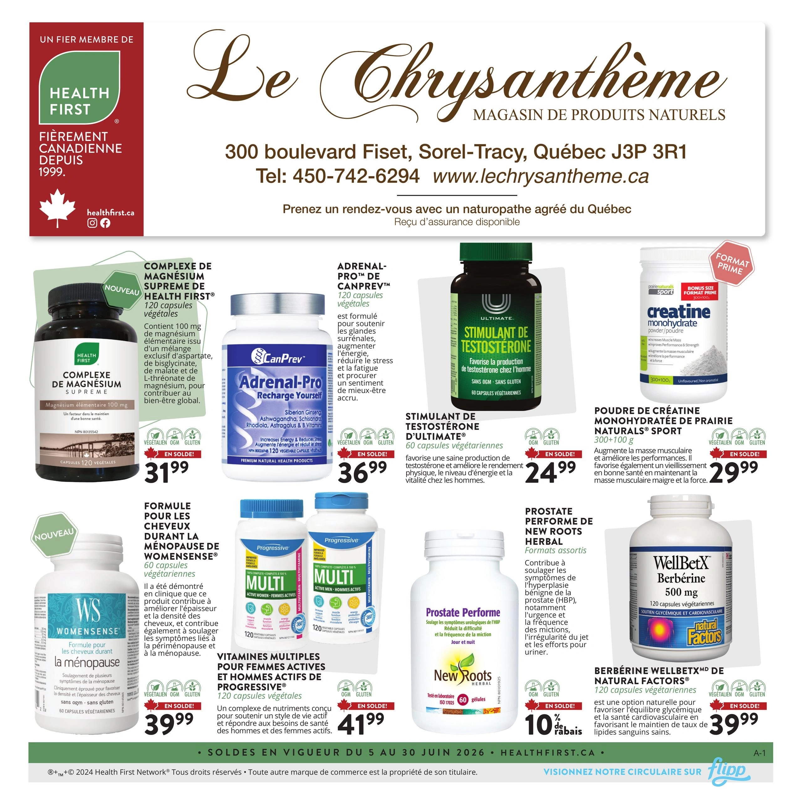 Le Chrysanthème flyer page 1
