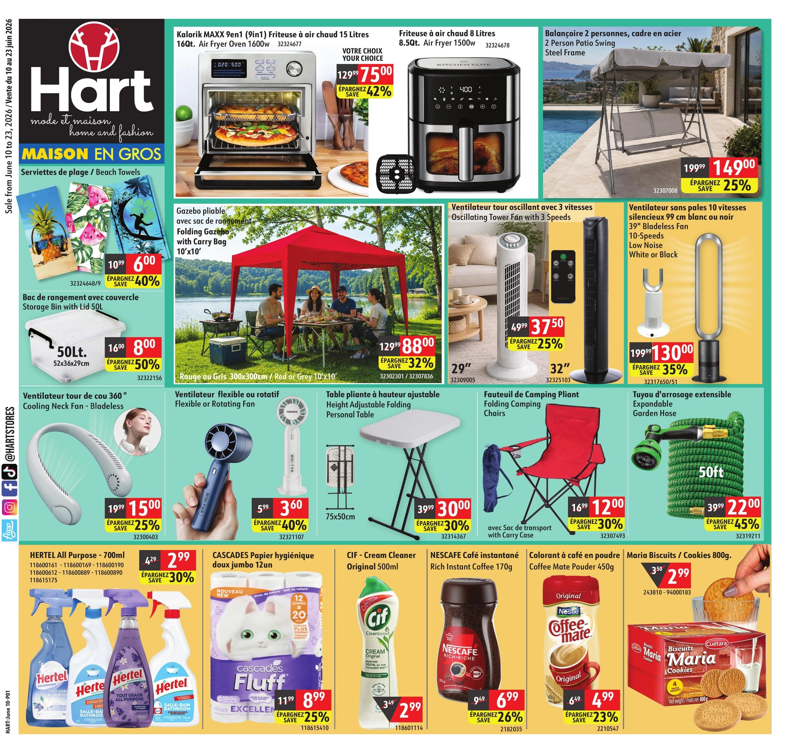 Hart Stores flyer page 1