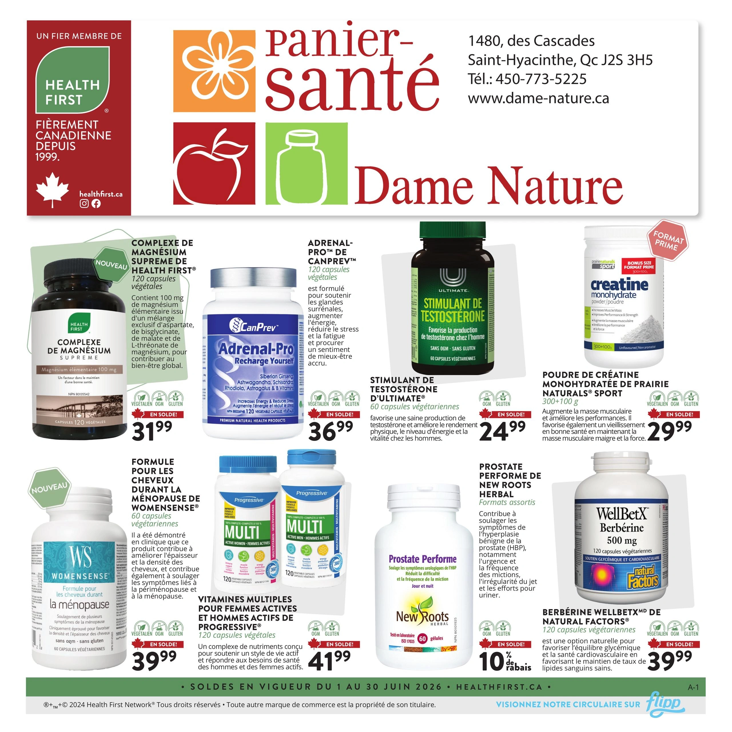 Panier Santé Dame Nature flyer page 1