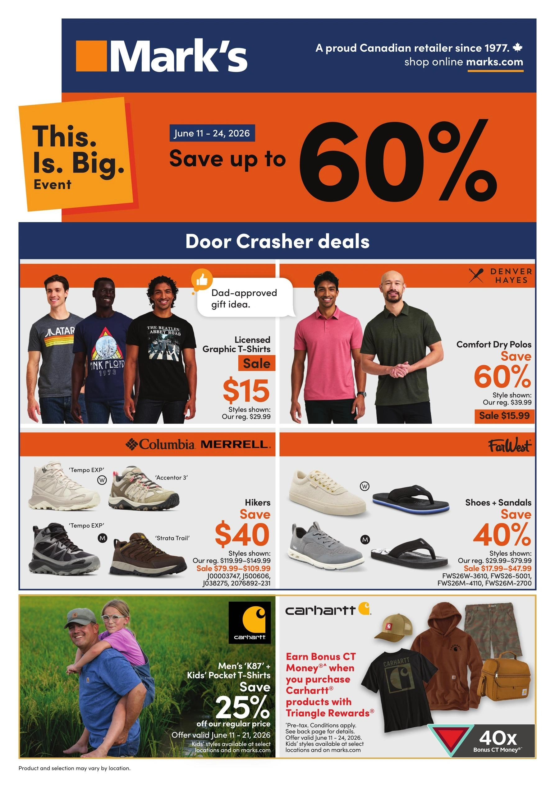 Mark's  flyer page 1