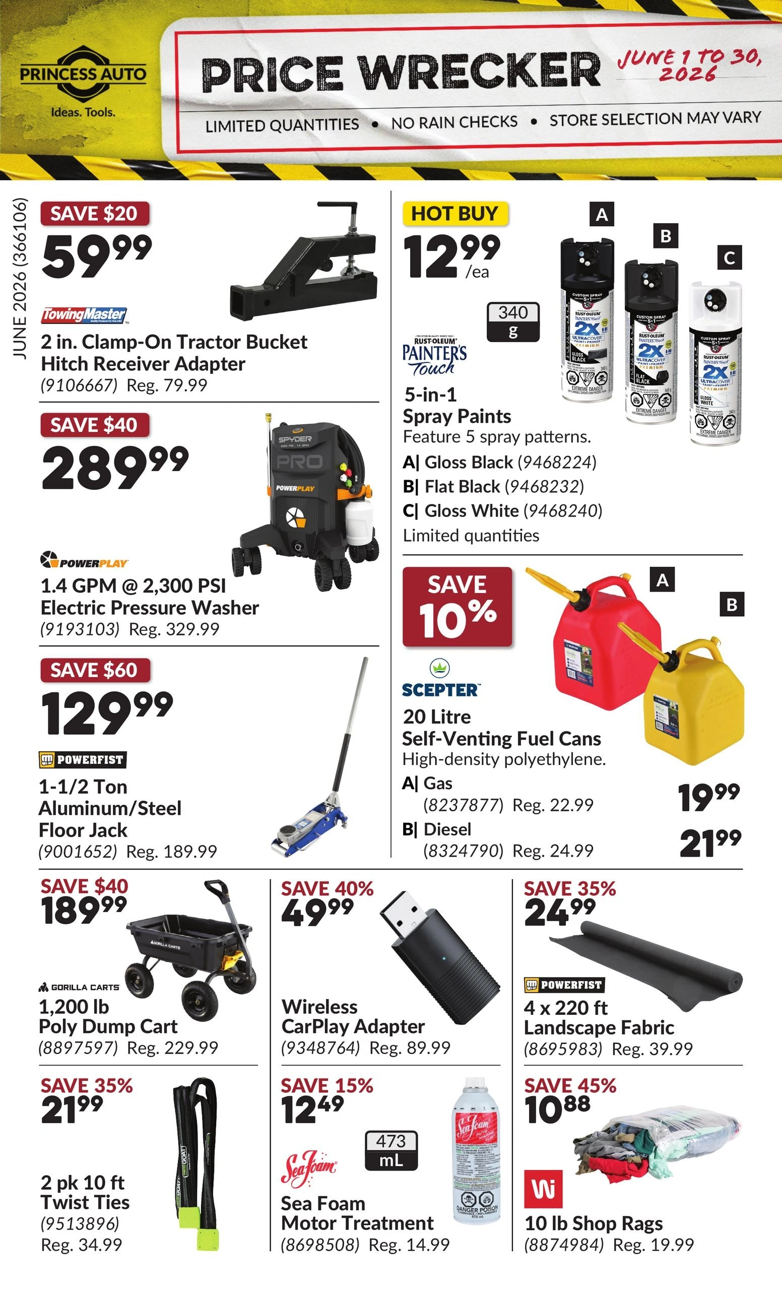 Princess Auto flyer page 1