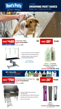 Ren's Pets June Grooming Must Haves