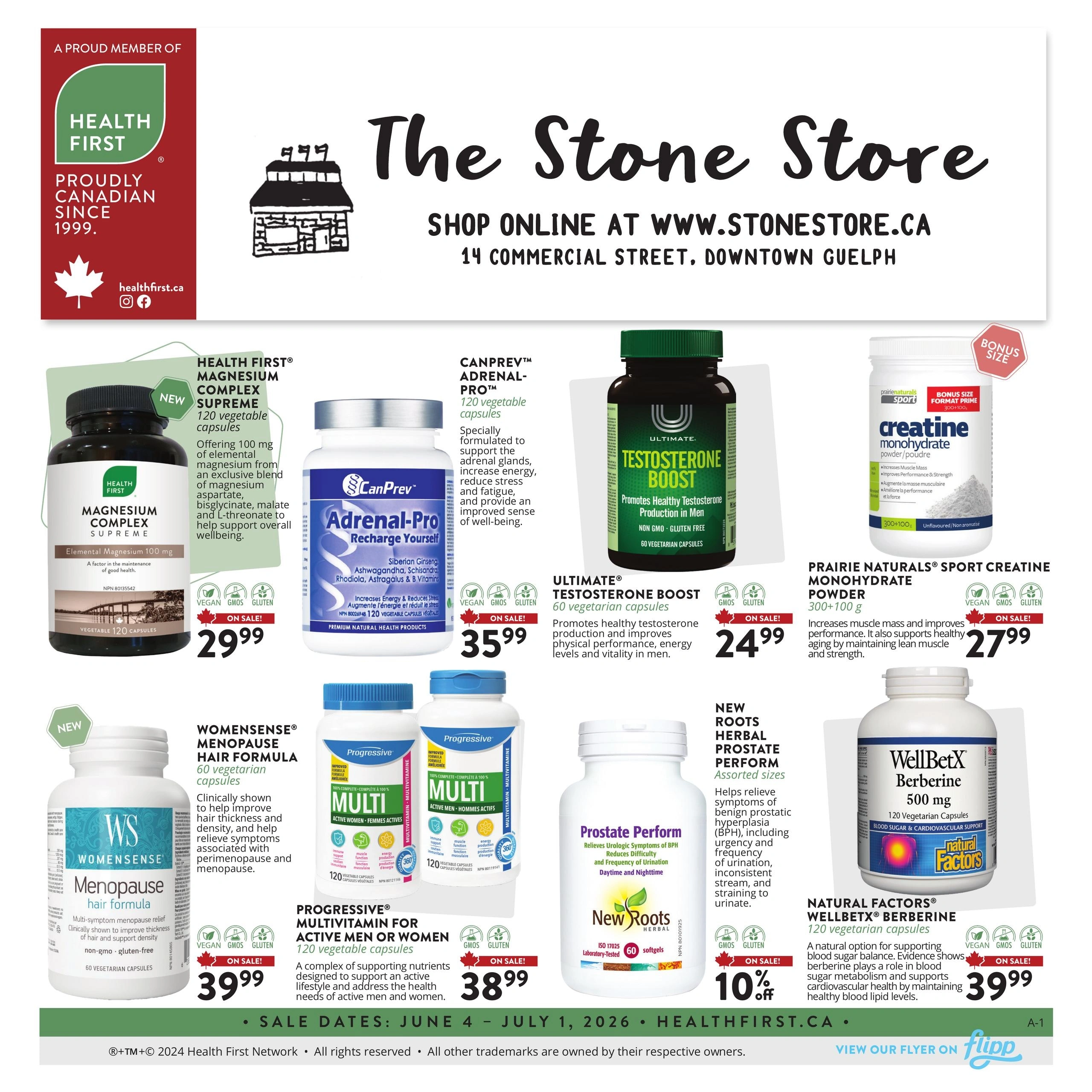 The Stone Store flyer page 1
