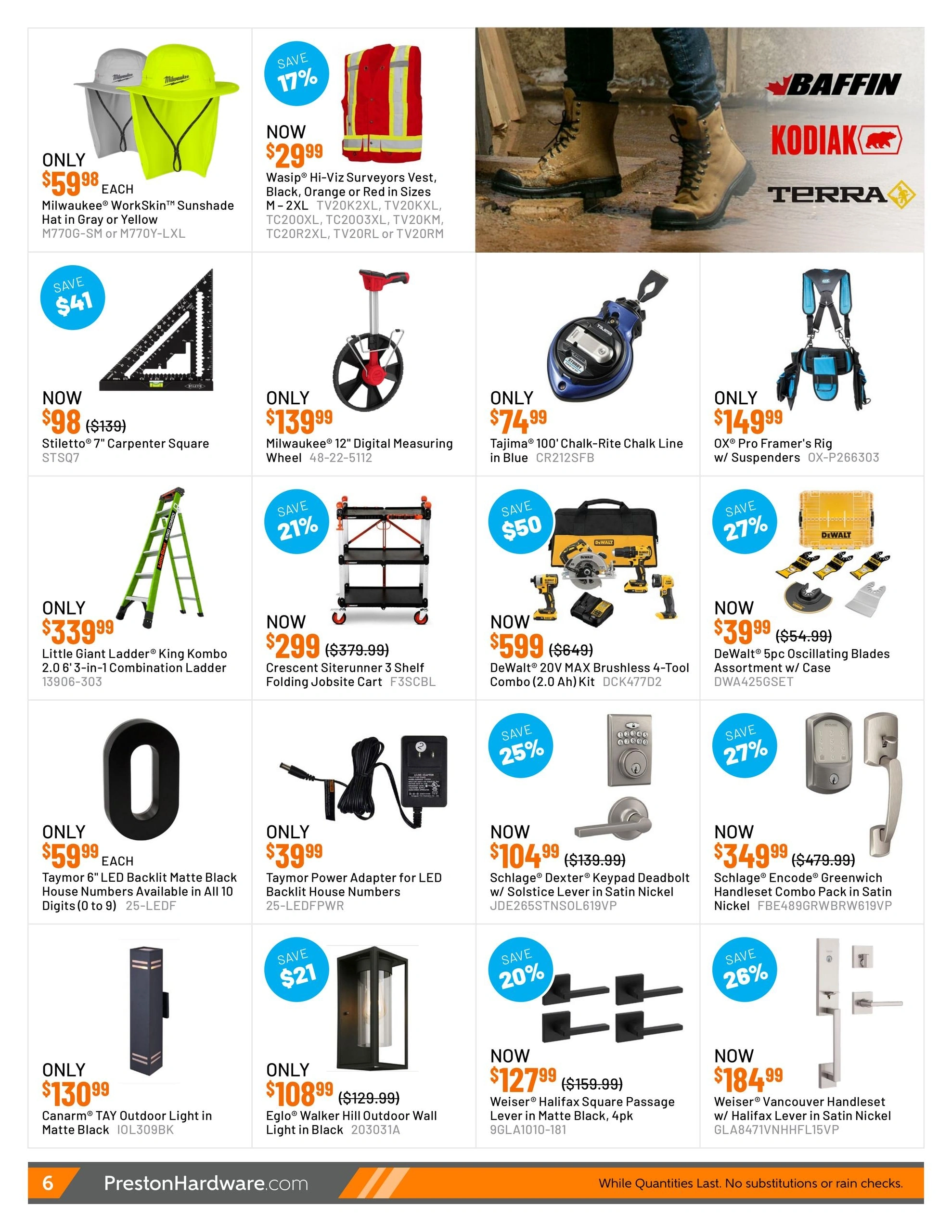 Preston Hardware flyer page 6