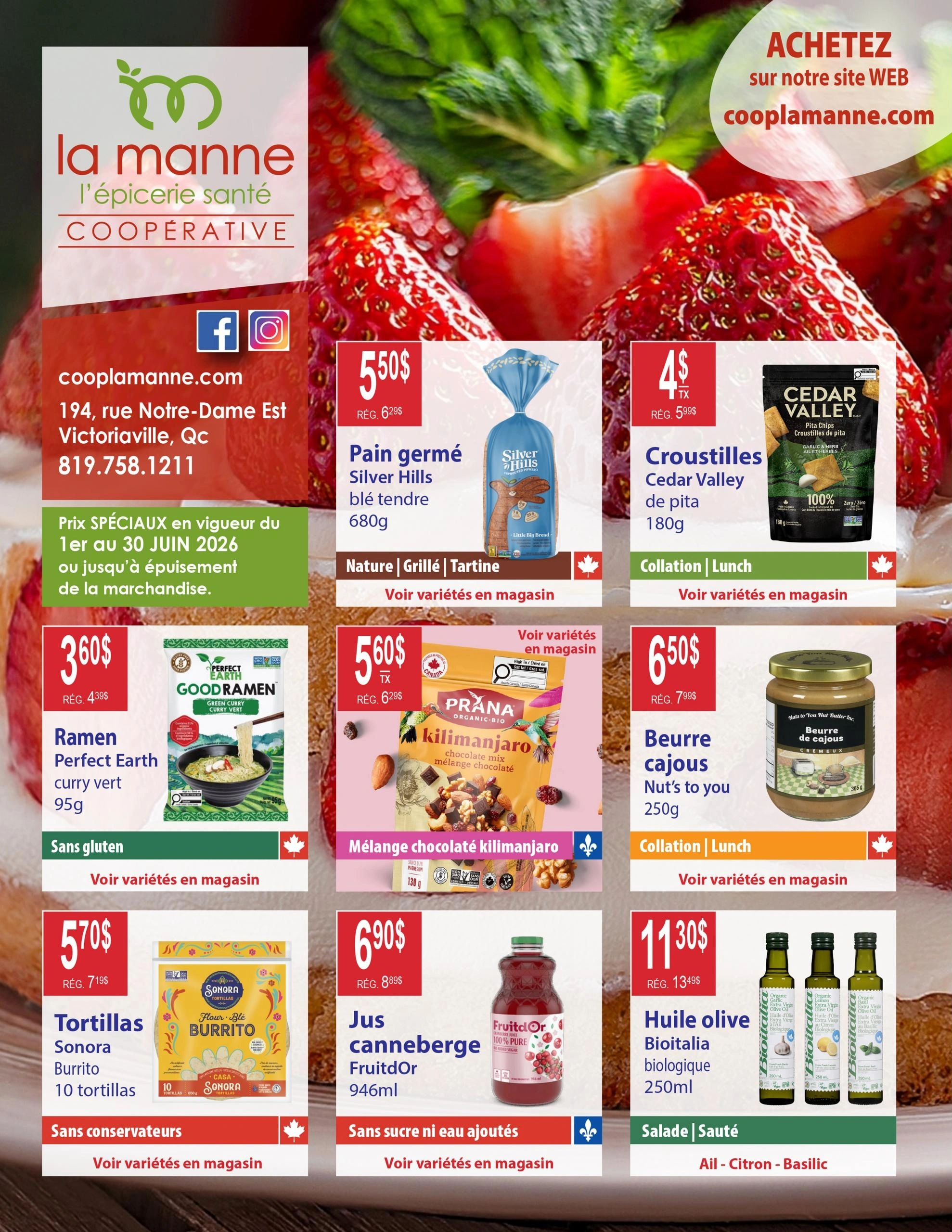 La Manne – Épicerie Santé flyer page 1
