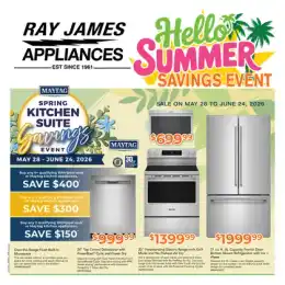Ray James Appliances Indexed Monthly