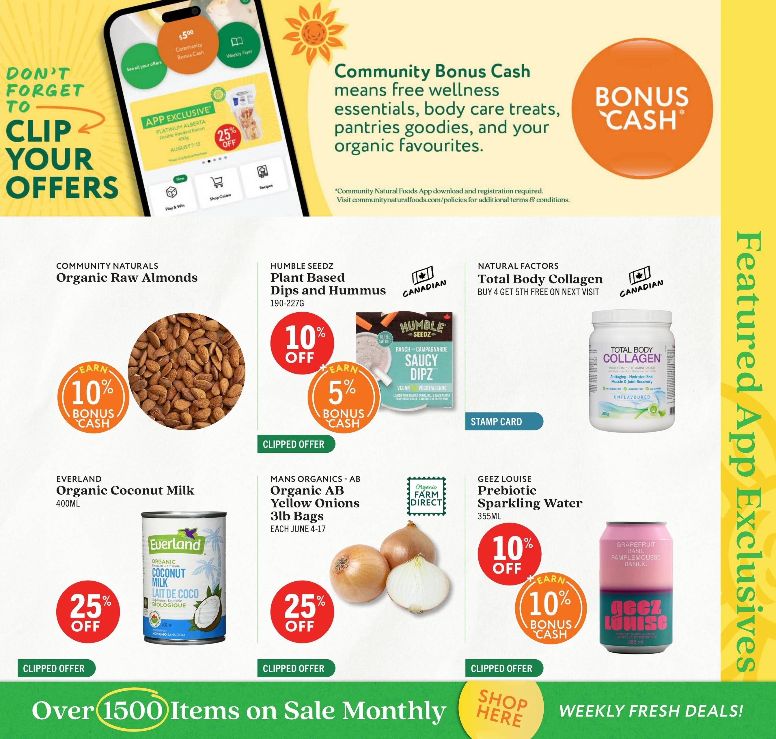 Community Natural Foods flyer page 10