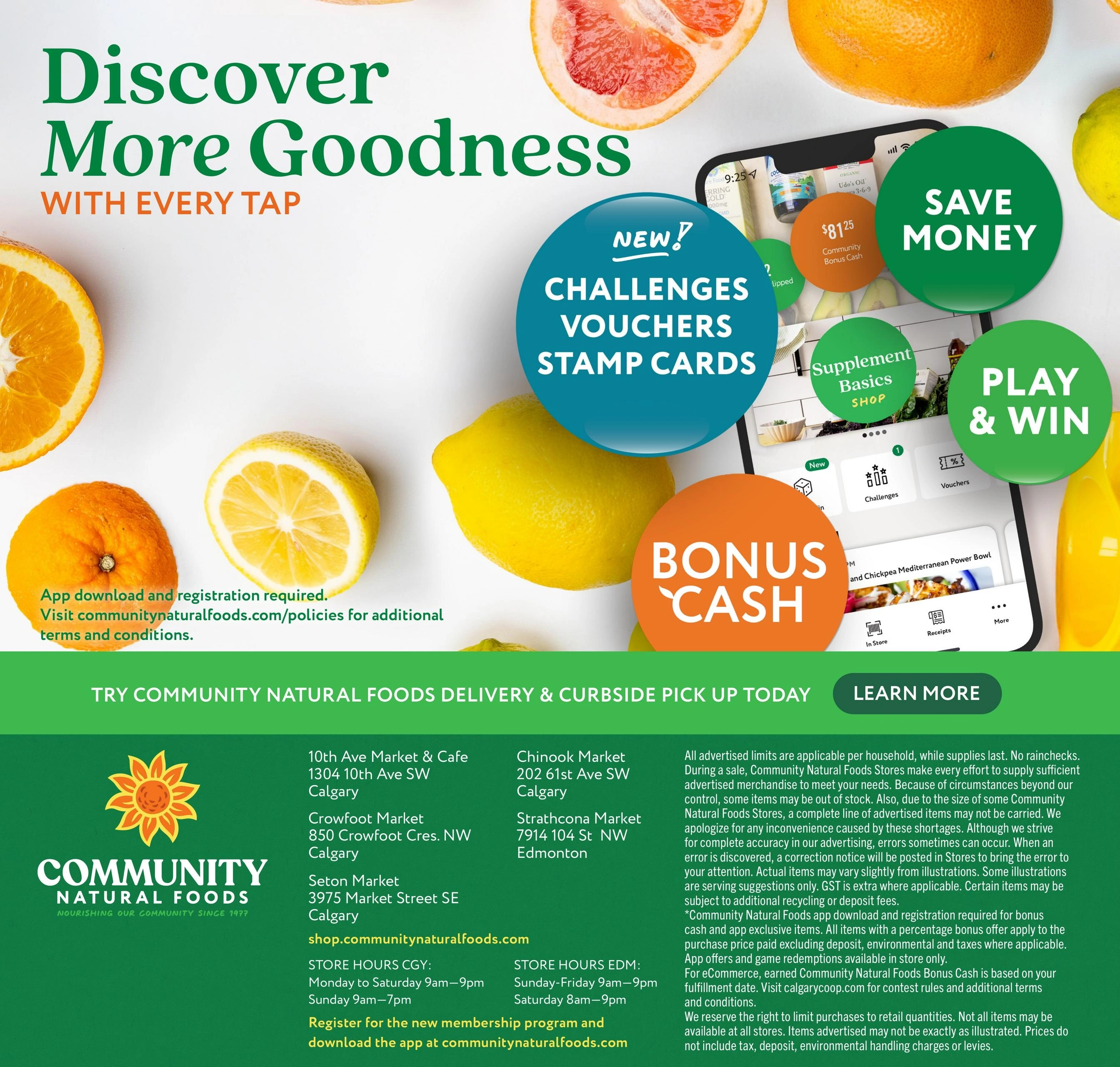 Community Natural Foods flyer page 13