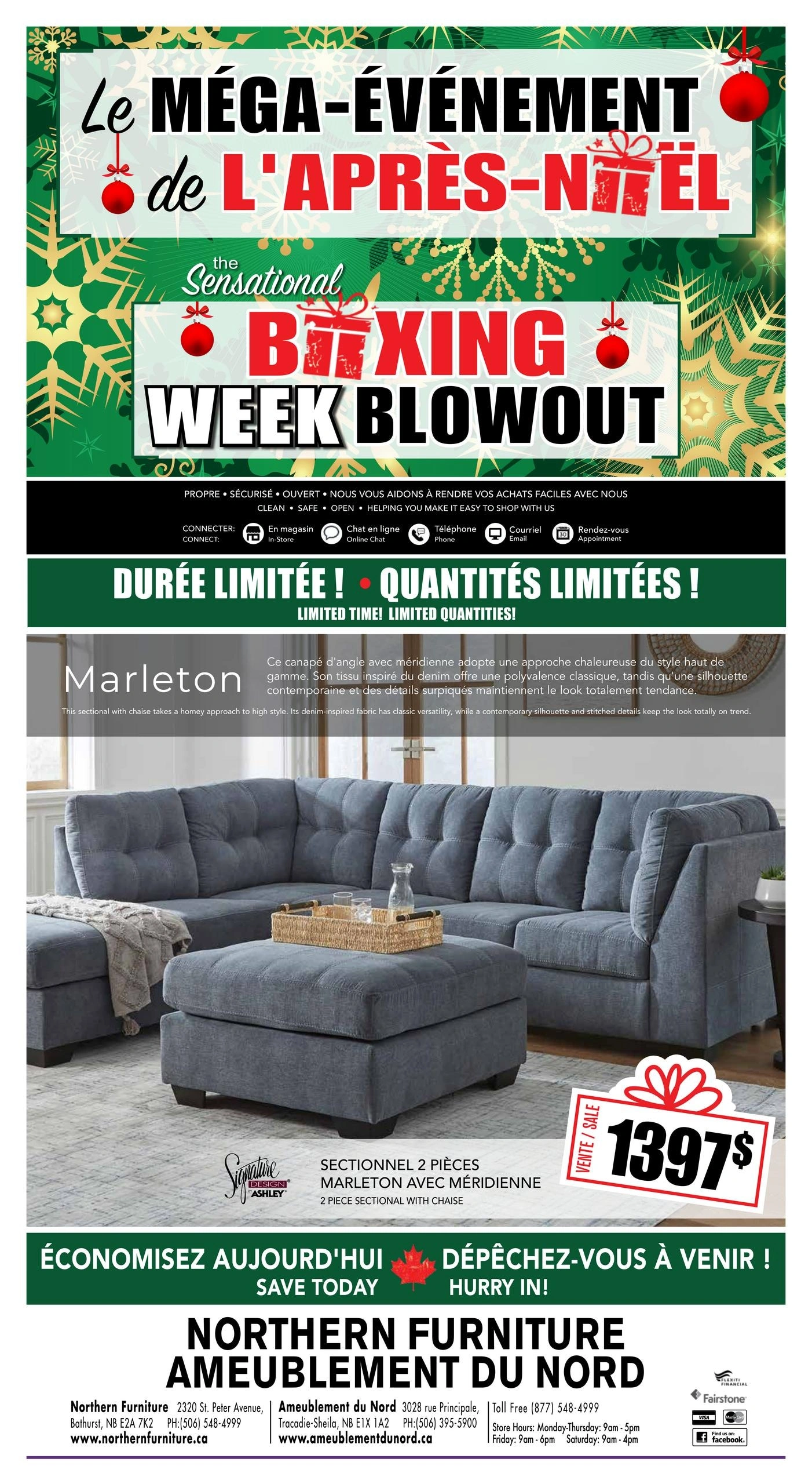Northern Furniture flyer page 1