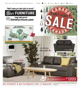 Birt's Furniture & Appliance Indexed Monthly