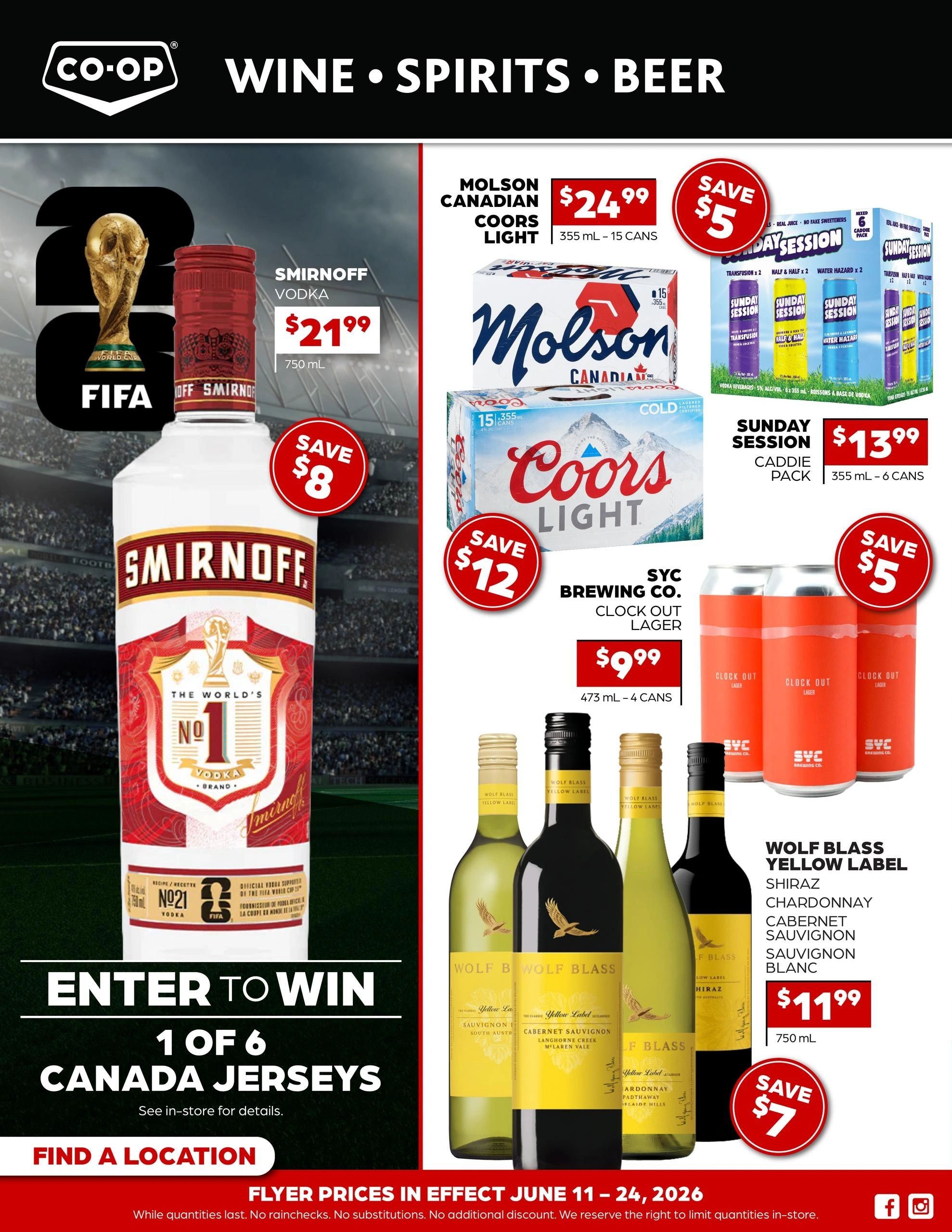Co-op Liquor flyer page 1