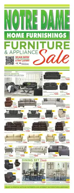 Notre Dame Home Furnishings Flyer