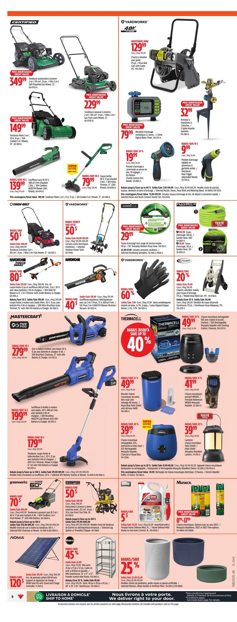 Canadian Tire flyer page 6