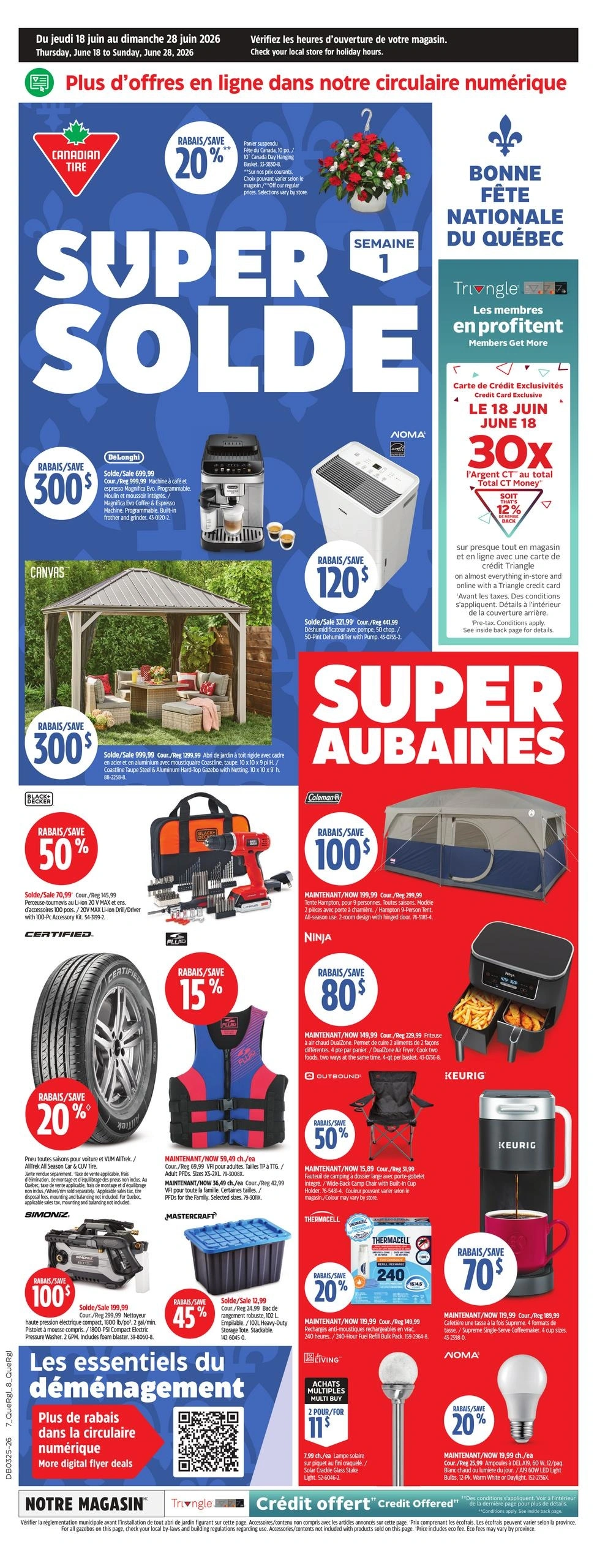 Canadian Tire flyer page 1