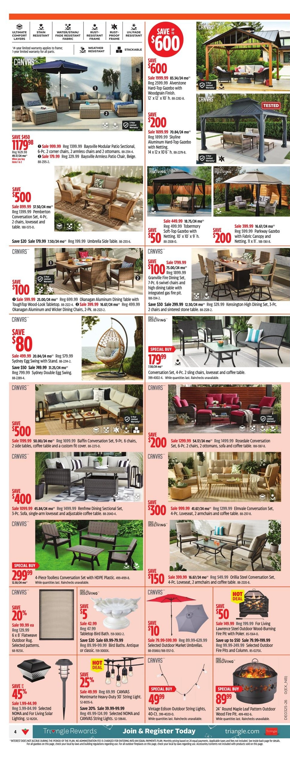 Canadian Tire flyer page 4