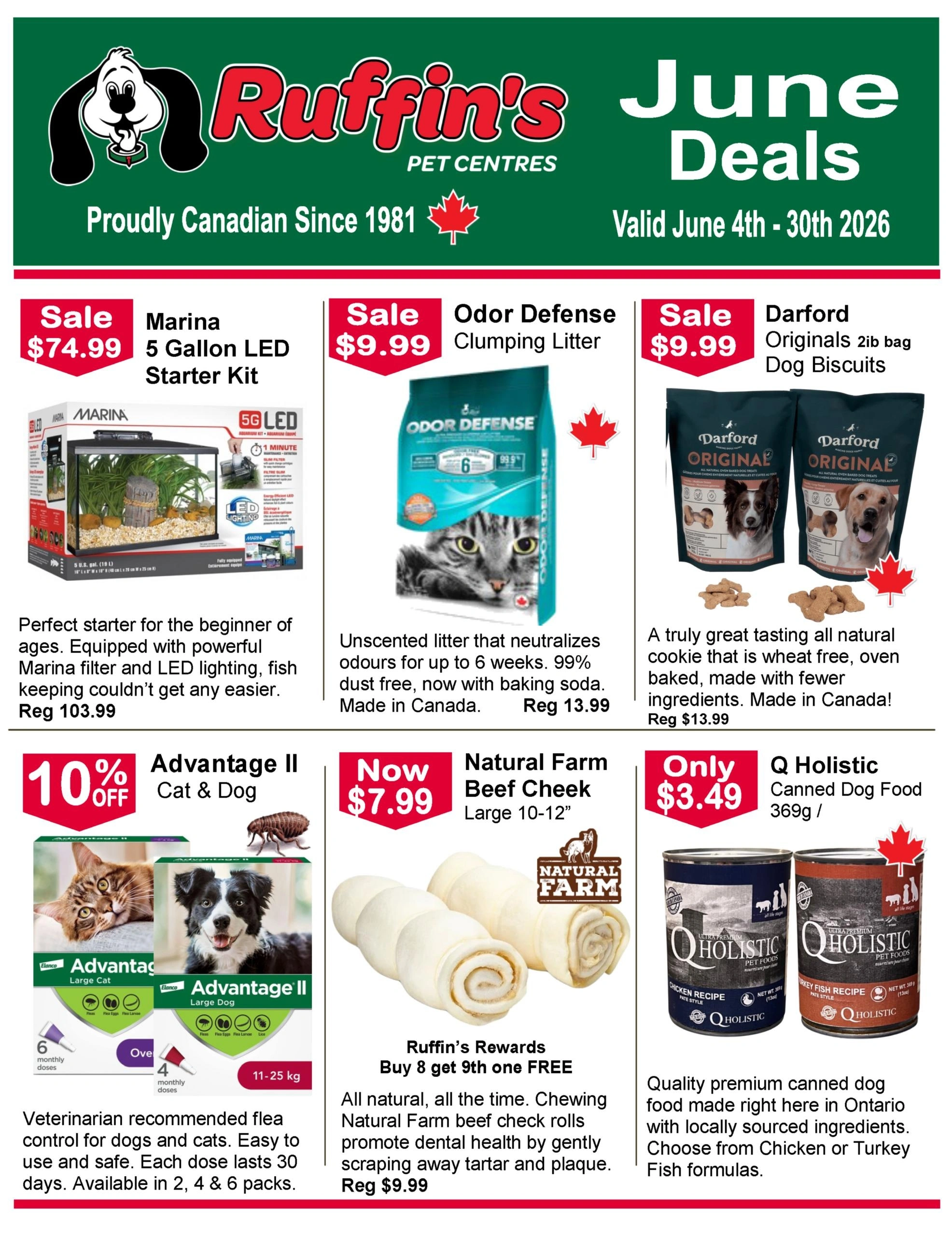 Ruffin's Pet Centres flyer page 1