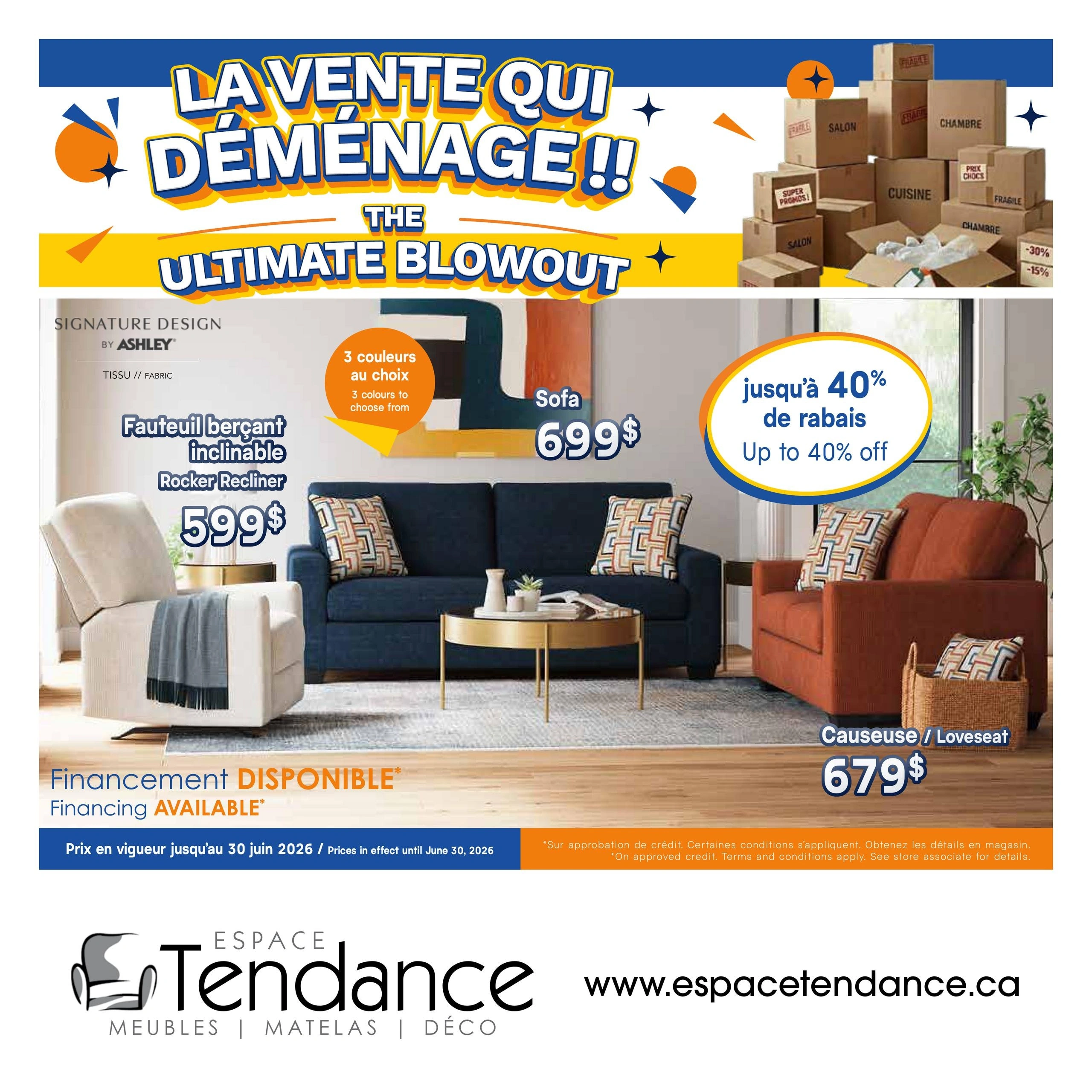 Meubles Espace Tendance flyer page 1