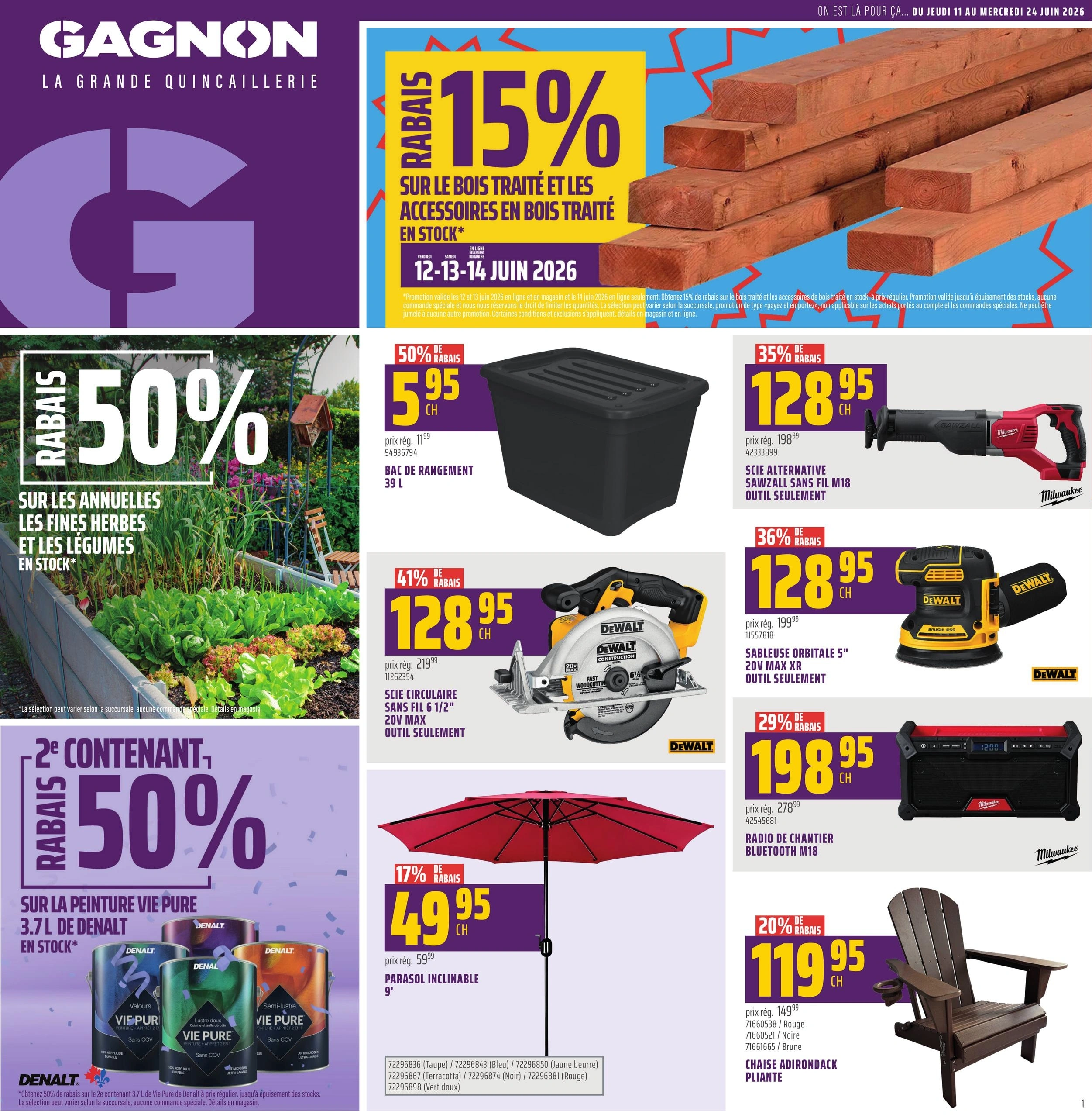 Gagnon - La Grande Quincaillerie flyer page 1