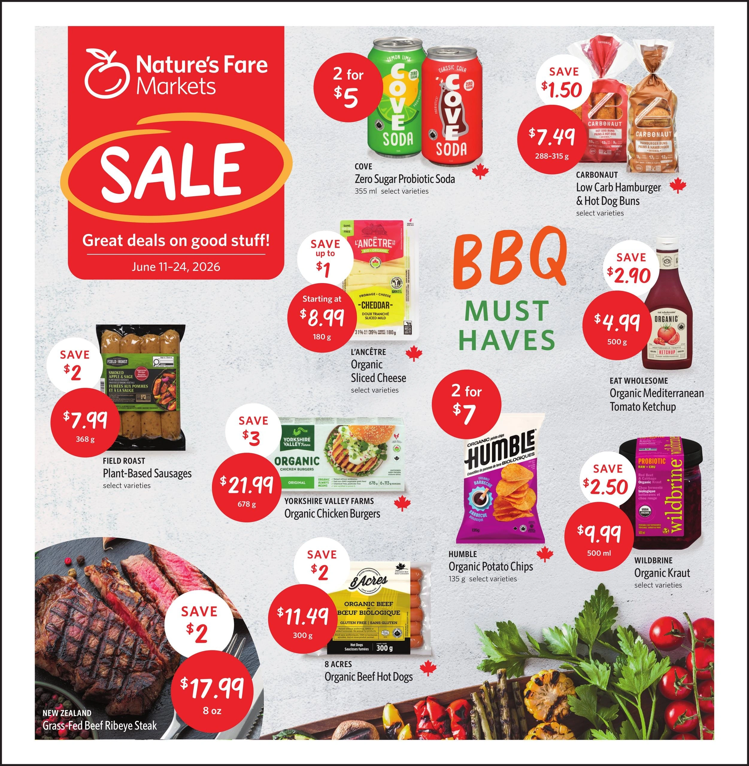Nature's Fare Markets flyer page 1