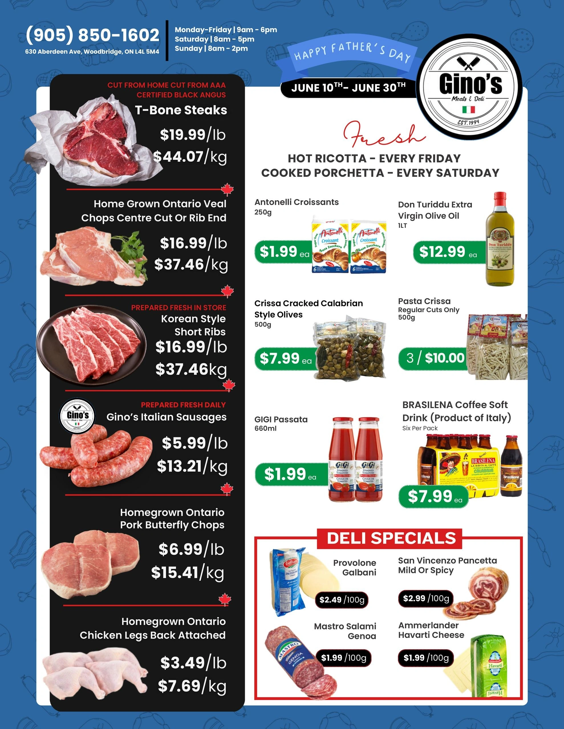 Gino's Meats & Deli flyer page 1