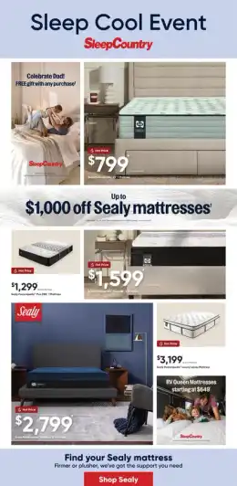 Sleep Country Canada eFlyer