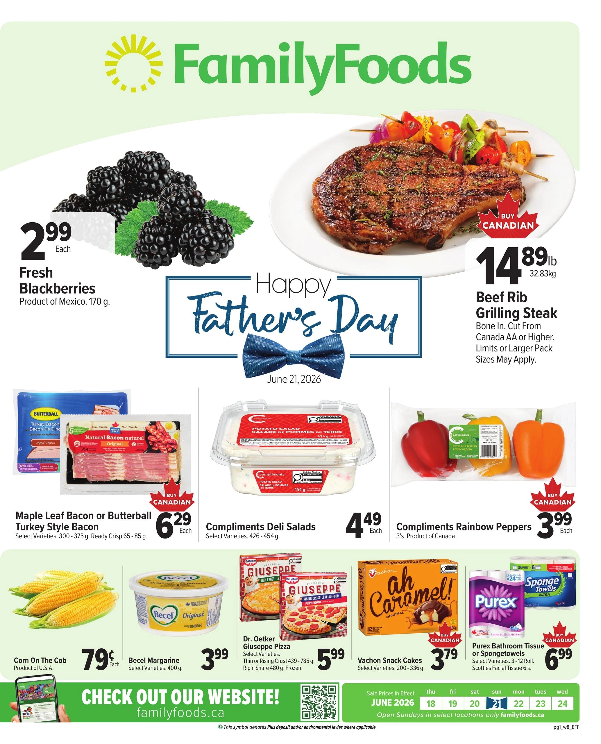 Family Foods flyer page 1