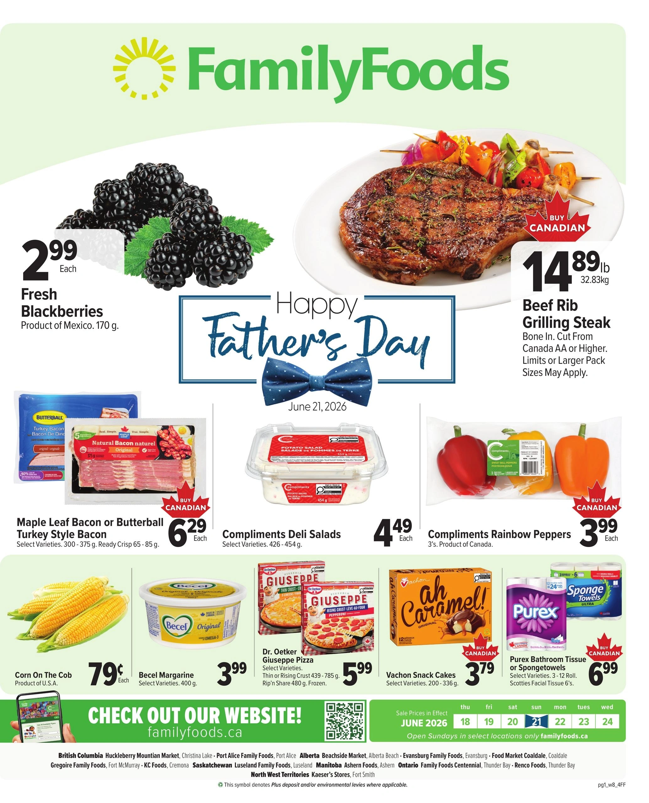 Family Foods flyer page 1
