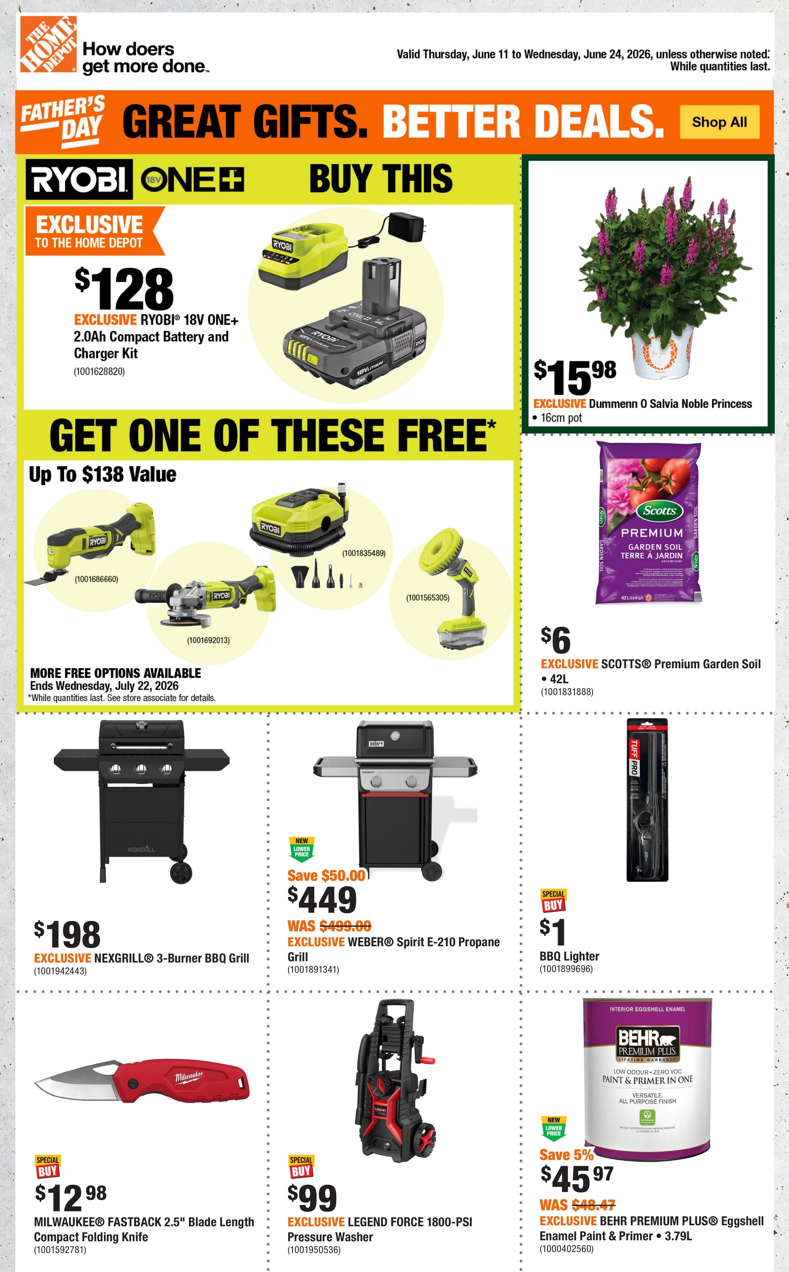 Home Depot flyer page 1