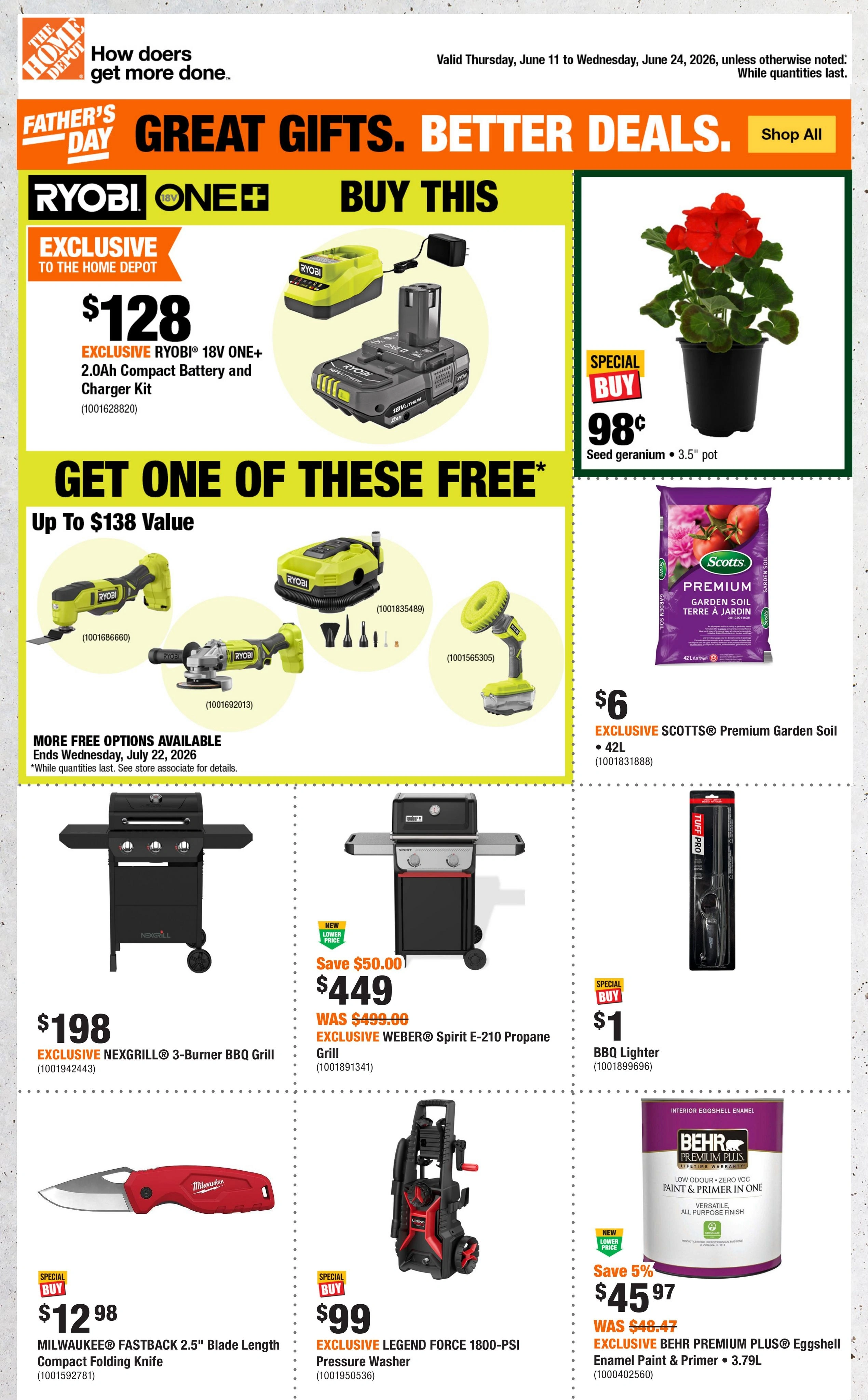Home Depot flyer page 1