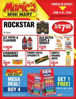 Marie's Mini Mart Indexed Biweekly