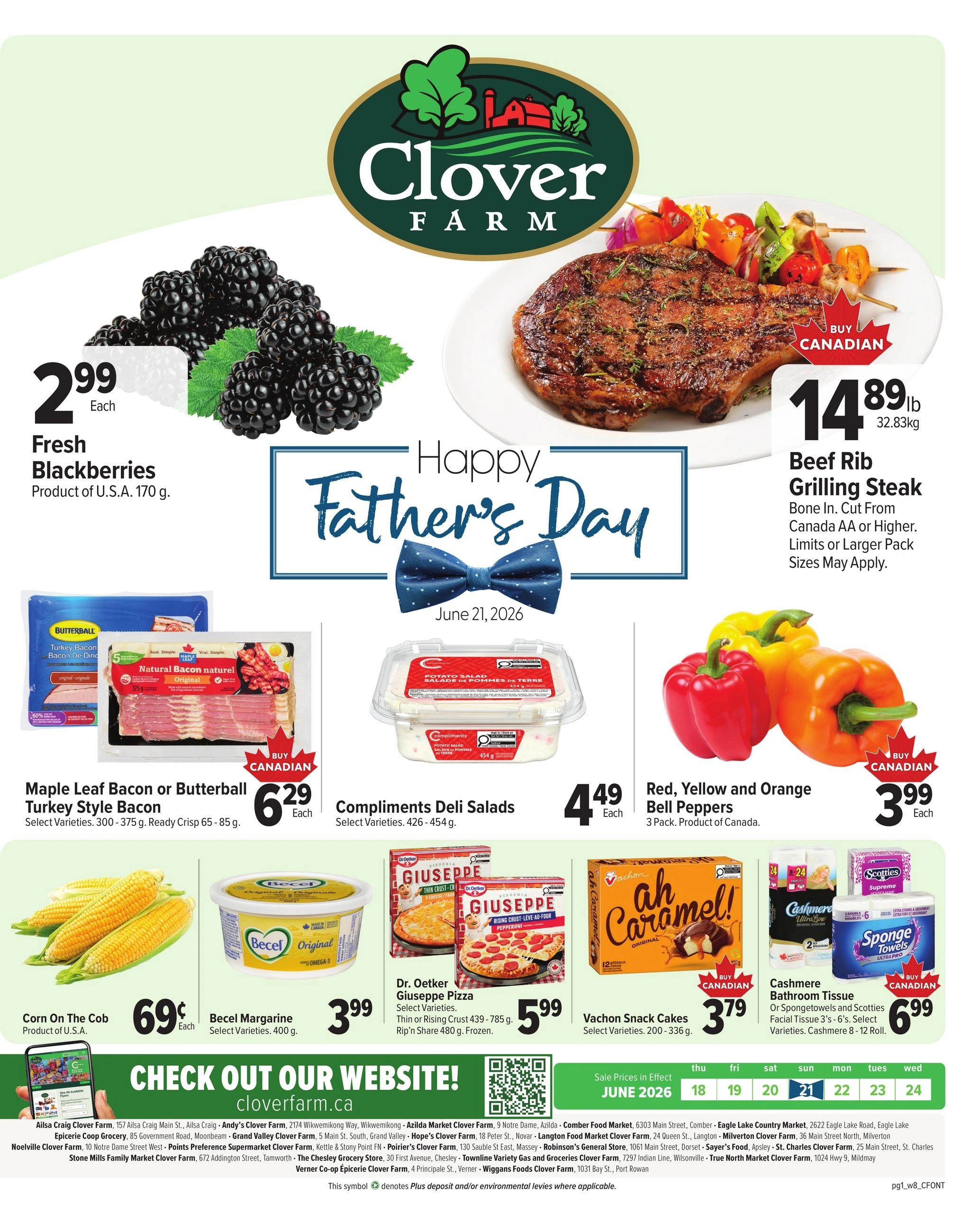 Clover Farm flyer page 1
